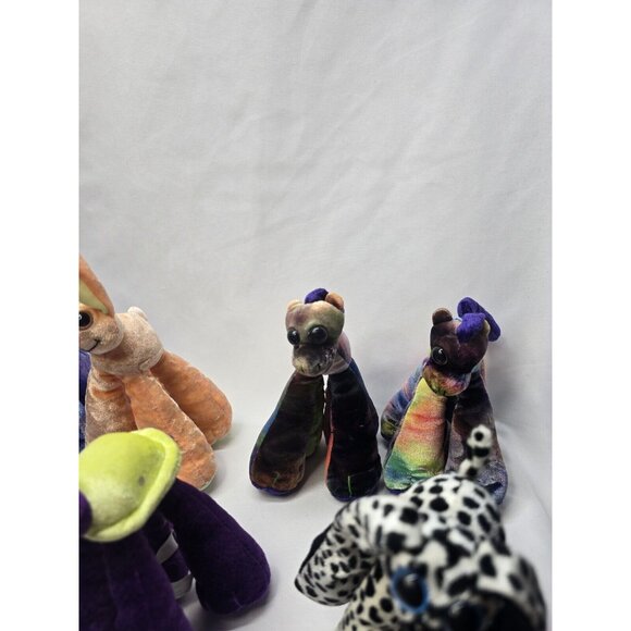 Lot Of 9 Limbo Legs 2000 6" Stuffed Animal Plush Toys- One Missing Eye Read - Picture 4 of 16